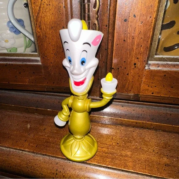 5” Disney’s Beauty And The Beast Lumiere Candlestick Figure Smiling RARE HTF - Picture 2 of 3